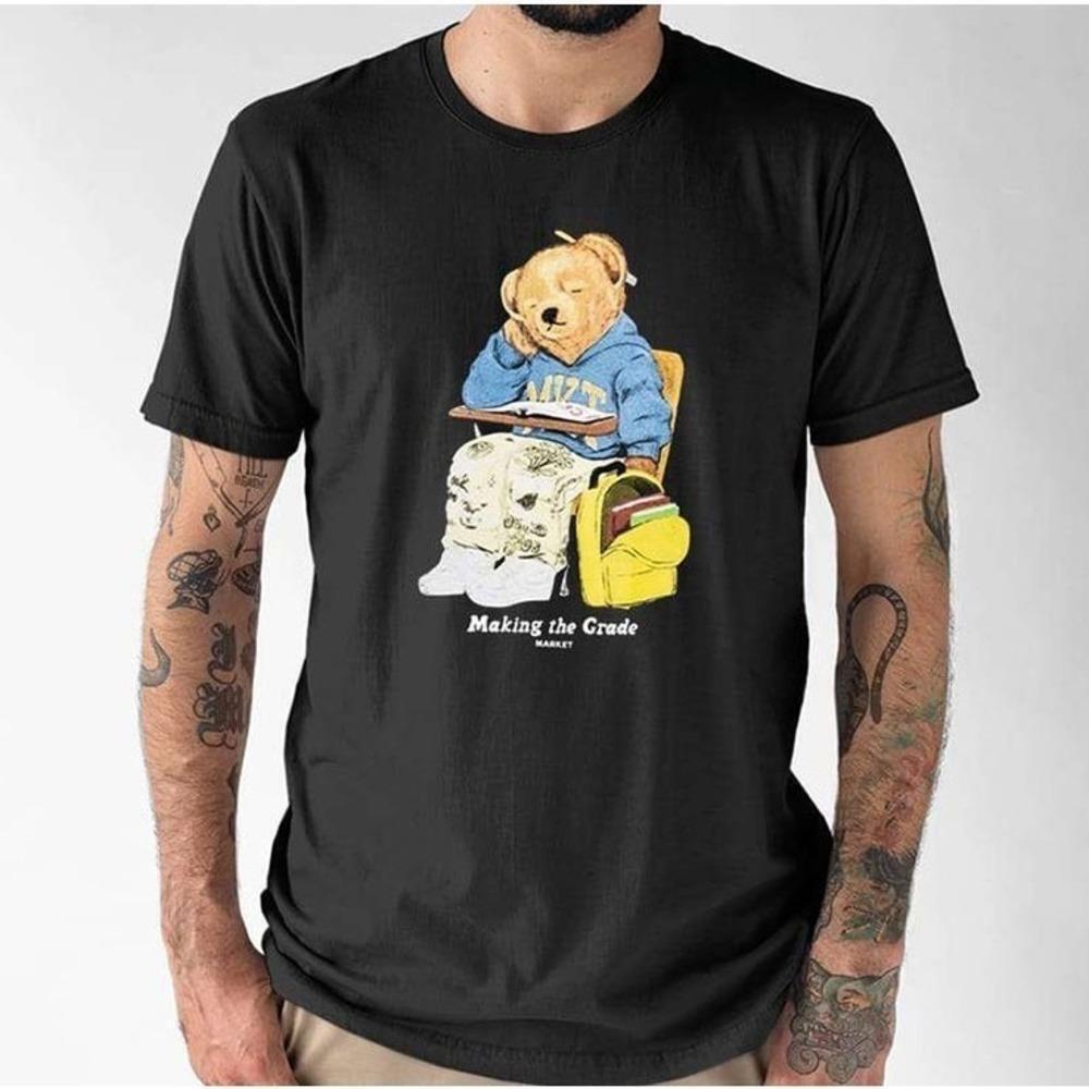 Making The Grade Market Minimal Typography Casual  Graphic T-Shirt